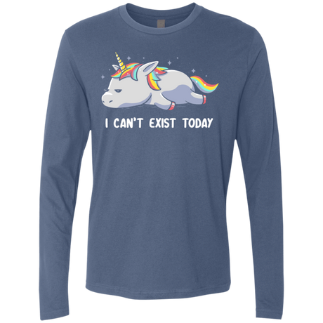 T-Shirts Indigo / S I Can't Exist Today Men's Premium Long Sleeve