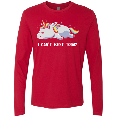 T-Shirts Red / S I Can't Exist Today Men's Premium Long Sleeve