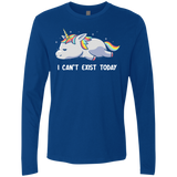 T-Shirts Royal / S I Can't Exist Today Men's Premium Long Sleeve