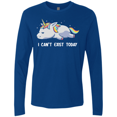 T-Shirts Royal / S I Can't Exist Today Men's Premium Long Sleeve
