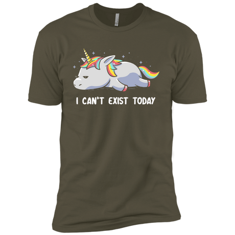 T-Shirts Military Green / X-Small I Can't Exist Today Men's Premium T-Shirt