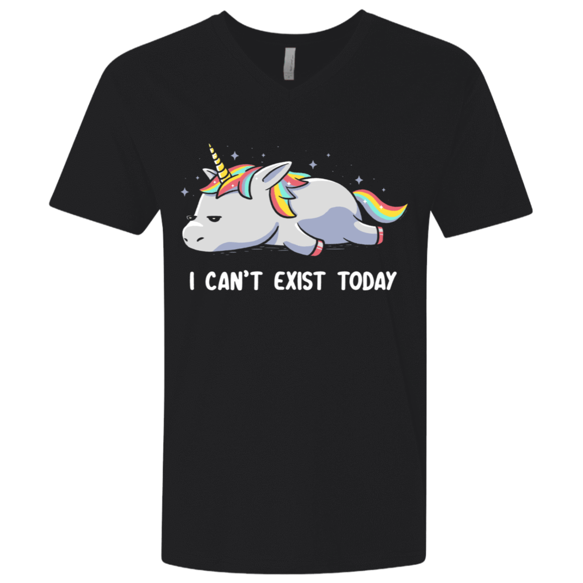 T-Shirts Black / X-Small I Can't Exist Today Men's Premium V-Neck