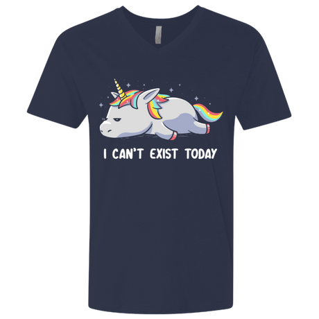 T-Shirts Midnight Navy / X-Small I Can't Exist Today Men's Premium V-Neck