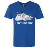 T-Shirts Royal / X-Small I Can't Exist Today Men's Premium V-Neck