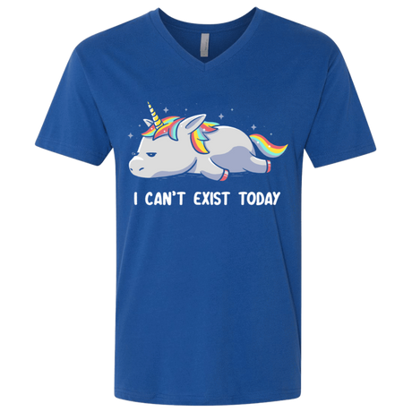 T-Shirts Royal / X-Small I Can't Exist Today Men's Premium V-Neck