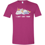 T-Shirts Antique Heliconia / S I Can't Exist Today Men's Semi-Fitted Softstyle
