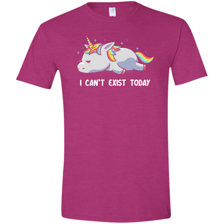 T-Shirts Antique Heliconia / S I Can't Exist Today Men's Semi-Fitted Softstyle