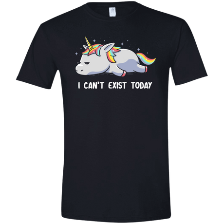 T-Shirts Black / X-Small I Can't Exist Today Men's Semi-Fitted Softstyle