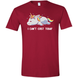 T-Shirts Cardinal Red / S I Can't Exist Today Men's Semi-Fitted Softstyle