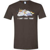 T-Shirts Dark Chocolate / S I Can't Exist Today Men's Semi-Fitted Softstyle