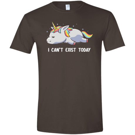 T-Shirts Dark Chocolate / S I Can't Exist Today Men's Semi-Fitted Softstyle