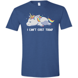 T-Shirts Heather Royal / X-Small I Can't Exist Today Men's Semi-Fitted Softstyle