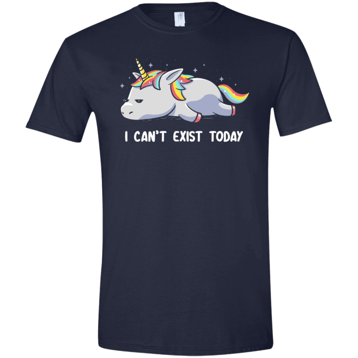 T-Shirts Navy / X-Small I Can't Exist Today Men's Semi-Fitted Softstyle