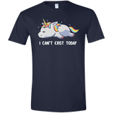 T-Shirts Navy / X-Small I Can't Exist Today Men's Semi-Fitted Softstyle