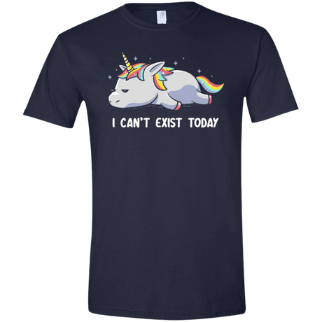 T-Shirts Navy / X-Small I Can't Exist Today Men's Semi-Fitted Softstyle