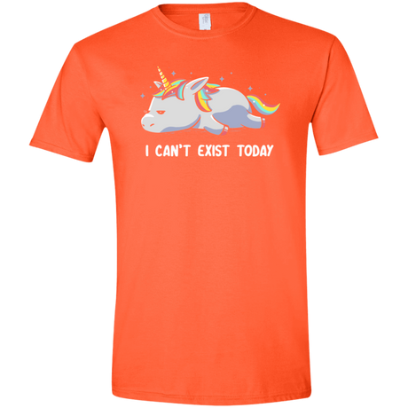 T-Shirts Orange / S I Can't Exist Today Men's Semi-Fitted Softstyle