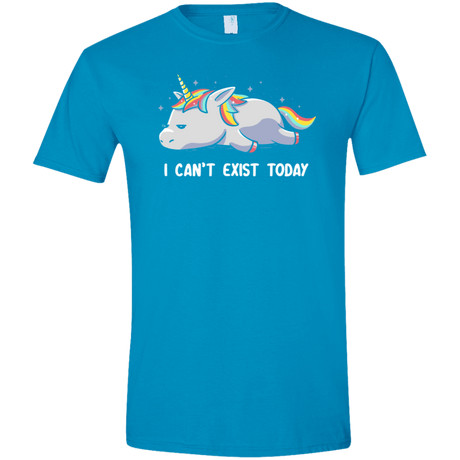 T-Shirts Sapphire / S I Can't Exist Today Men's Semi-Fitted Softstyle