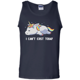 T-Shirts Navy / S I Can't Exist Today Men's Tank Top