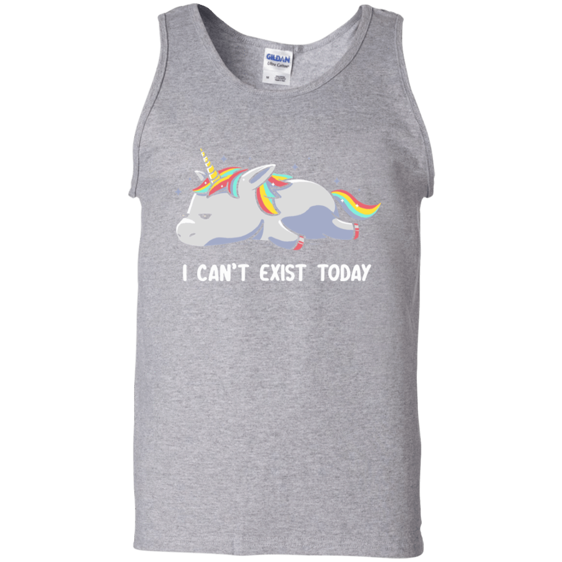 T-Shirts Sport Grey / S I Can't Exist Today Men's Tank Top