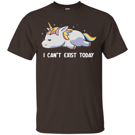 T-Shirts Dark Chocolate / S I Can't Exist Today T-Shirt