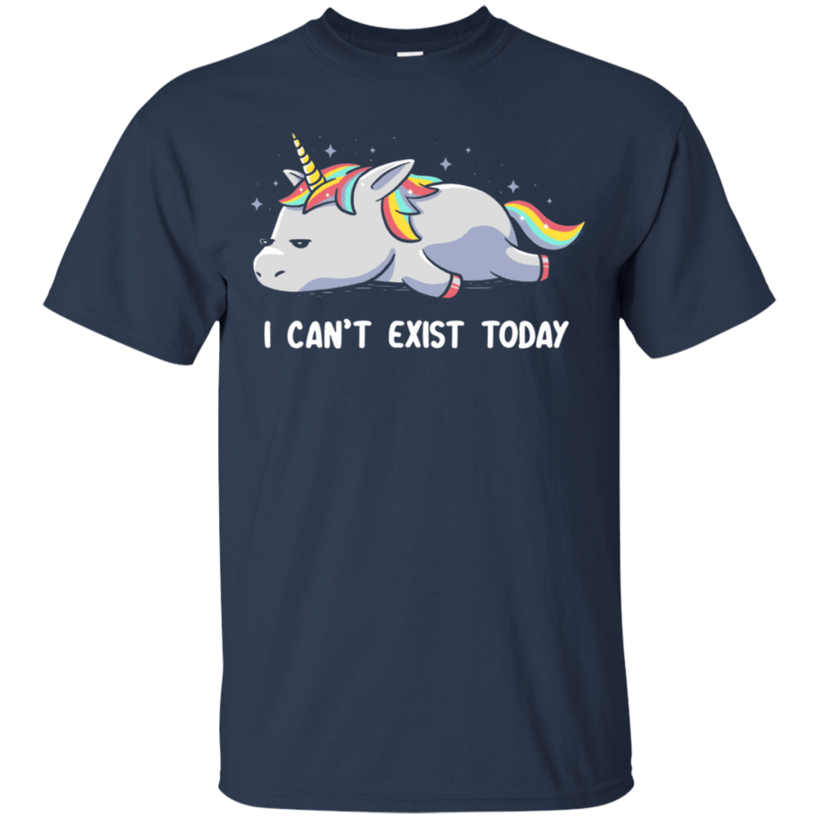 T-Shirts Navy / S I Can't Exist Today T-Shirt