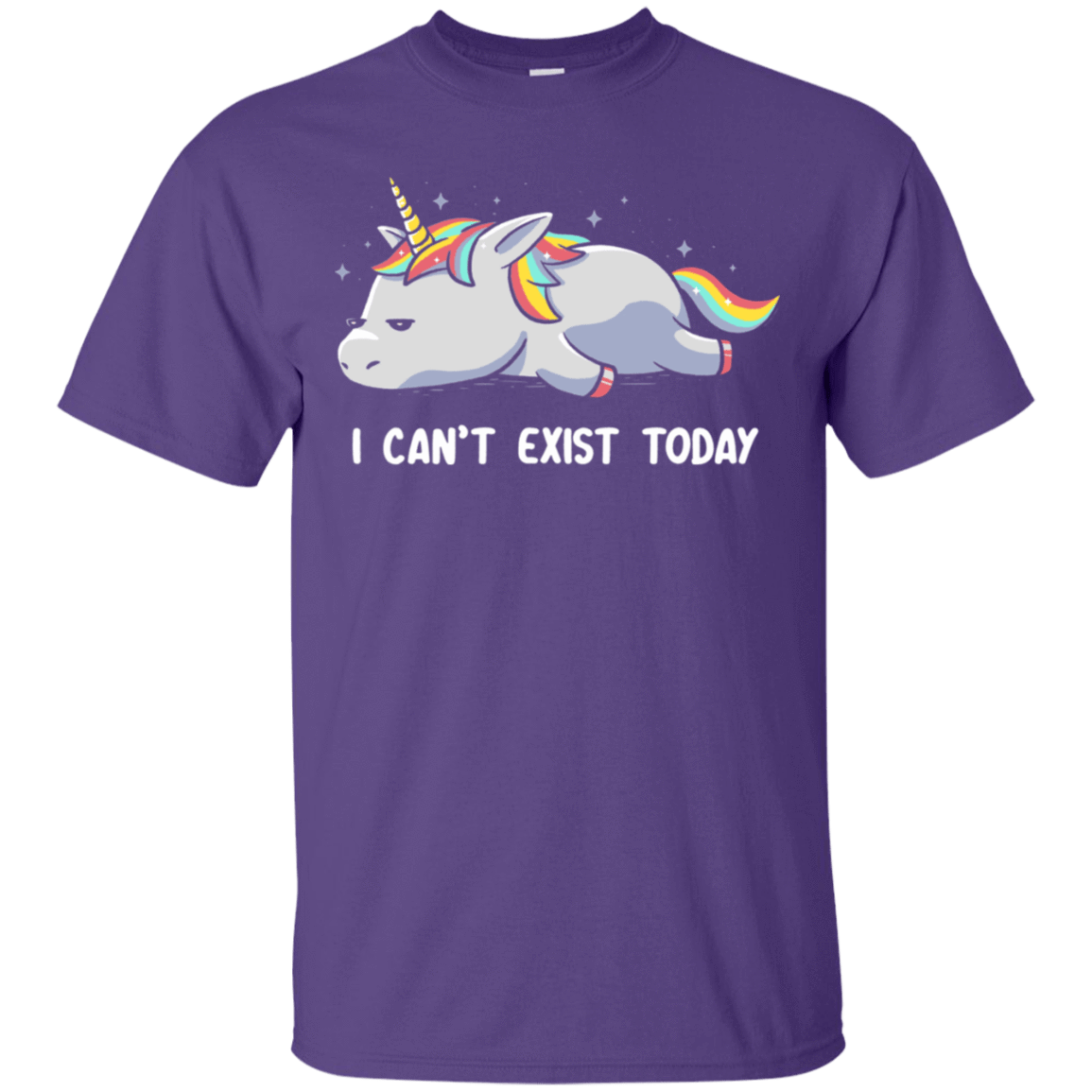 T-Shirts Purple / S I Can't Exist Today T-Shirt