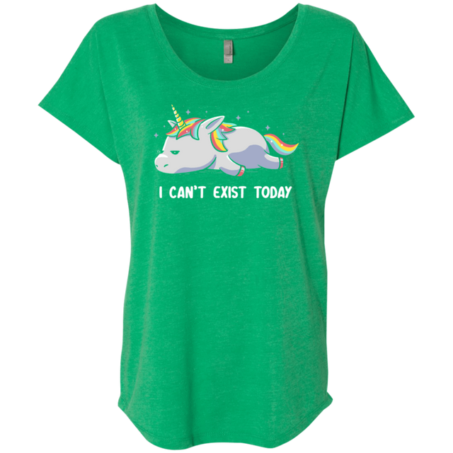 T-Shirts Envy / X-Small I Can't Exist Today Triblend Dolman Sleeve