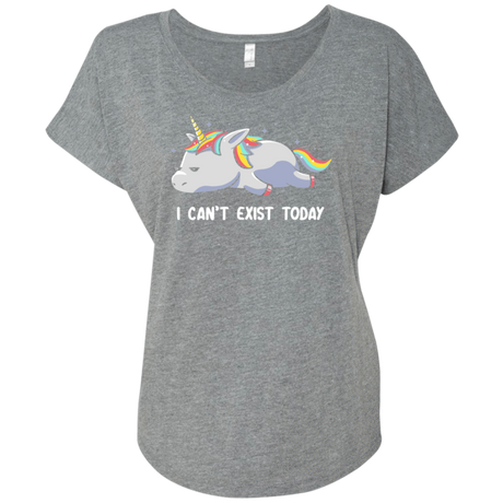 T-Shirts Premium Heather / X-Small I Can't Exist Today Triblend Dolman Sleeve