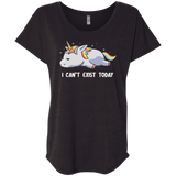 T-Shirts Vintage Black / X-Small I Can't Exist Today Triblend Dolman Sleeve