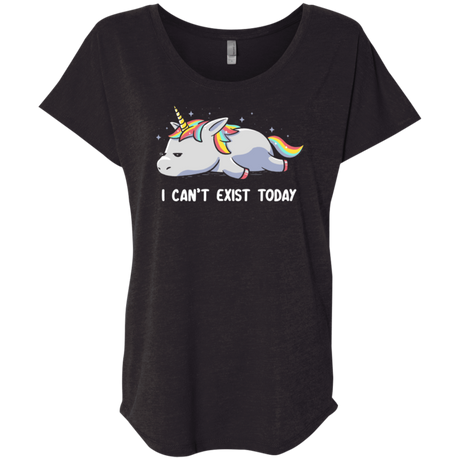 T-Shirts Vintage Black / X-Small I Can't Exist Today Triblend Dolman Sleeve