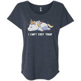 T-Shirts Vintage Navy / X-Small I Can't Exist Today Triblend Dolman Sleeve