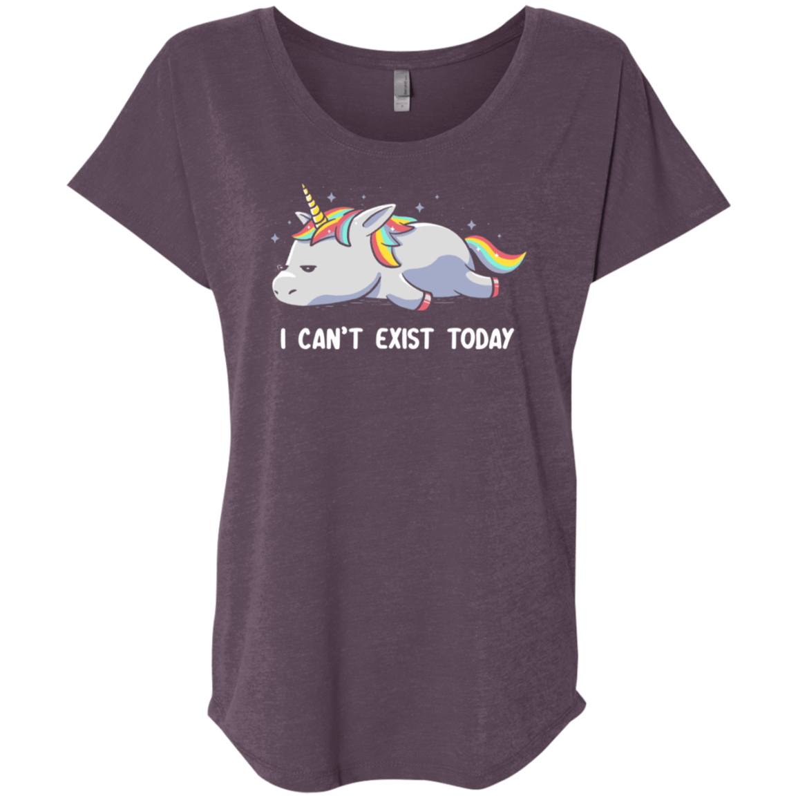 T-Shirts Vintage Purple / X-Small I Can't Exist Today Triblend Dolman Sleeve