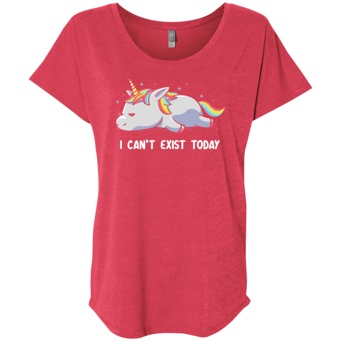 T-Shirts Vintage Red / X-Small I Can't Exist Today Triblend Dolman Sleeve