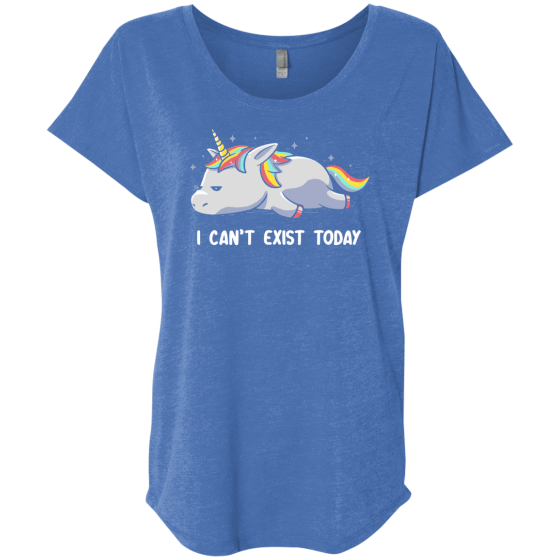 T-Shirts Vintage Royal / X-Small I Can't Exist Today Triblend Dolman Sleeve