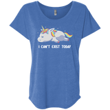 T-Shirts Vintage Royal / X-Small I Can't Exist Today Triblend Dolman Sleeve