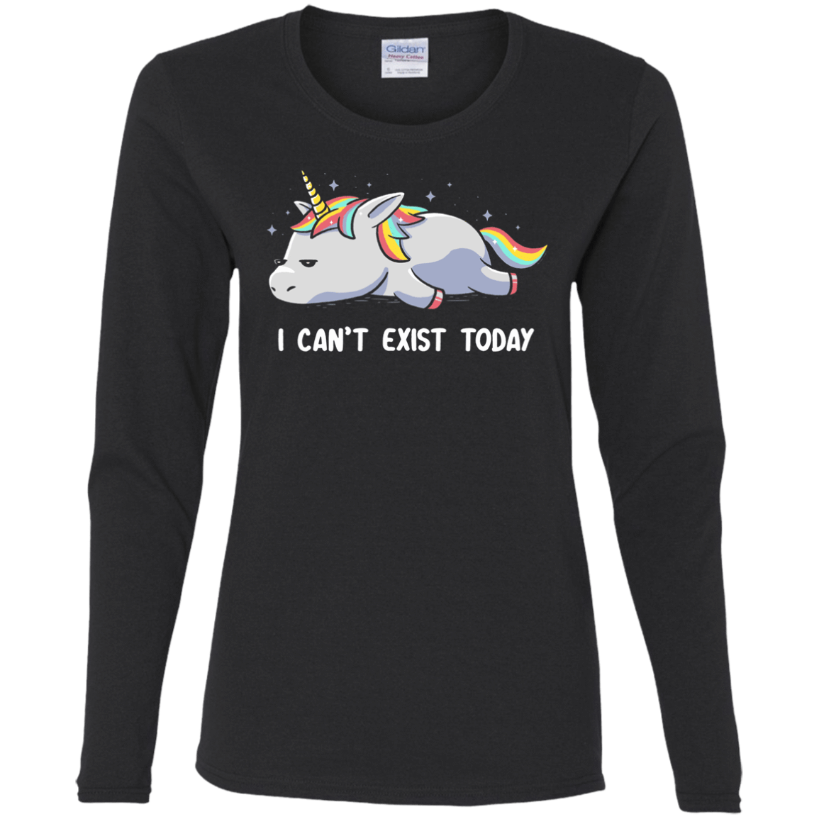 T-Shirts Black / S I Can't Exist Today Women's Long Sleeve T-Shirt