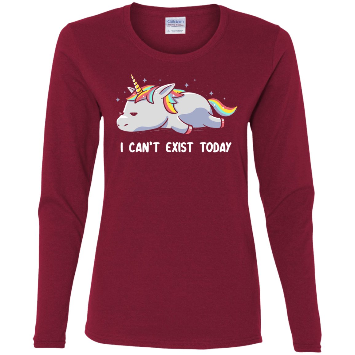 T-Shirts Cardinal / S I Can't Exist Today Women's Long Sleeve T-Shirt