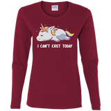 T-Shirts Cardinal / S I Can't Exist Today Women's Long Sleeve T-Shirt