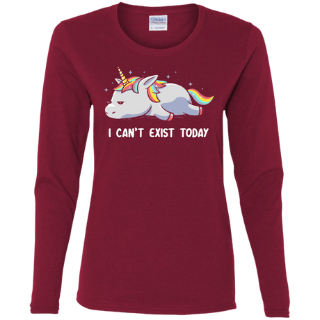 T-Shirts Cardinal / S I Can't Exist Today Women's Long Sleeve T-Shirt