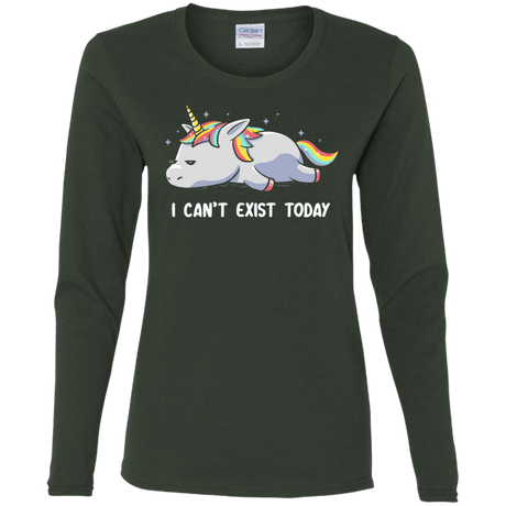 T-Shirts Forest / S I Can't Exist Today Women's Long Sleeve T-Shirt