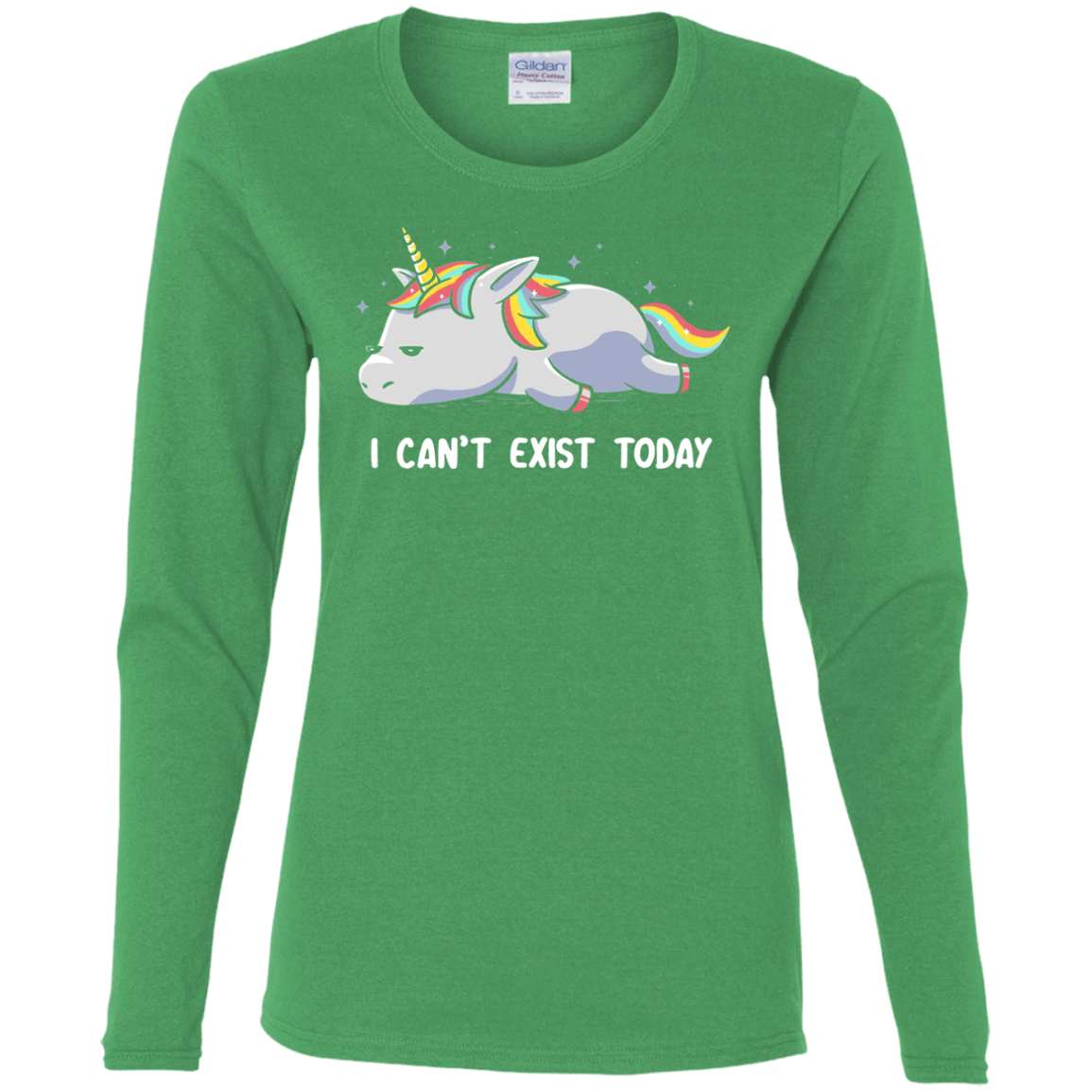 T-Shirts Irish Green / S I Can't Exist Today Women's Long Sleeve T-Shirt