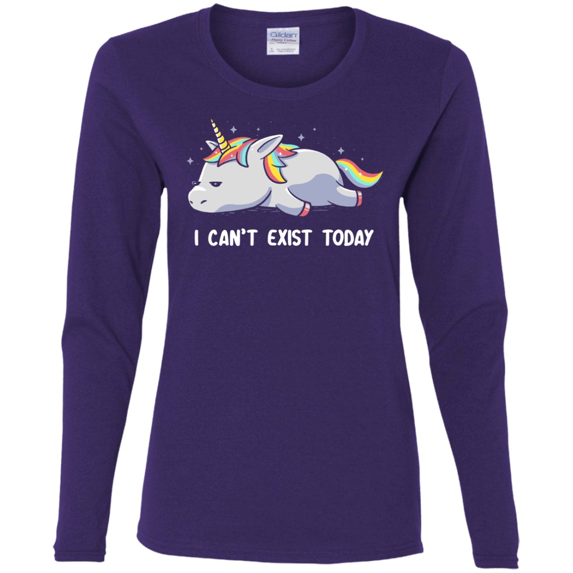 T-Shirts Purple / S I Can't Exist Today Women's Long Sleeve T-Shirt