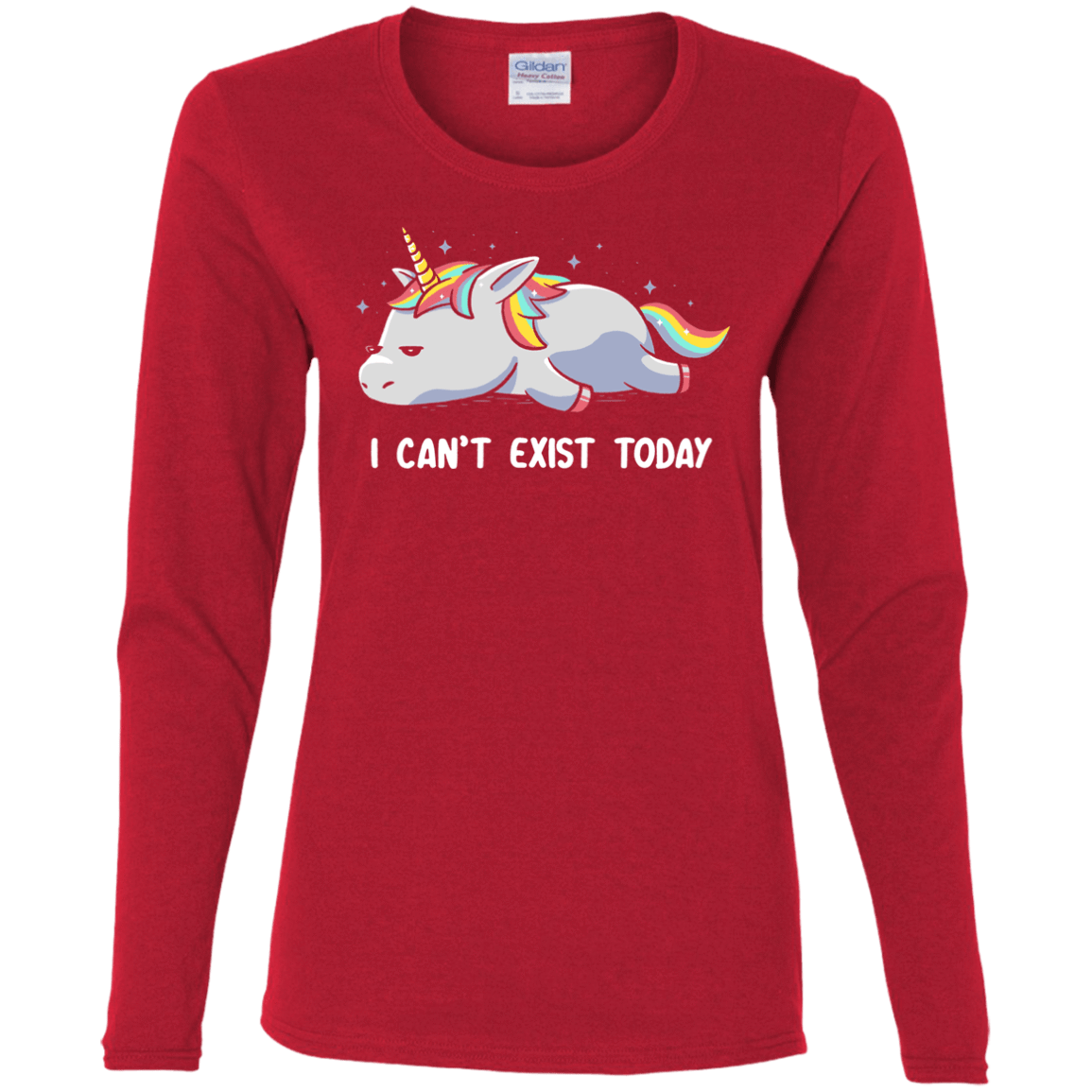 T-Shirts Red / S I Can't Exist Today Women's Long Sleeve T-Shirt