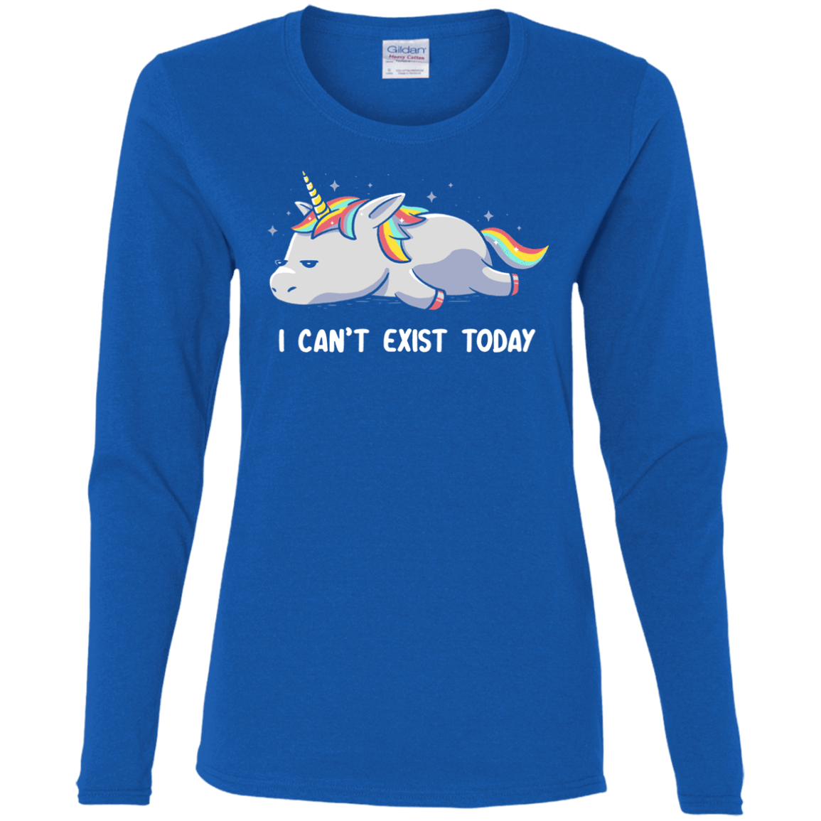 T-Shirts Royal / S I Can't Exist Today Women's Long Sleeve T-Shirt