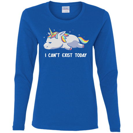 T-Shirts Royal / S I Can't Exist Today Women's Long Sleeve T-Shirt