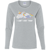 T-Shirts Sport Grey / S I Can't Exist Today Women's Long Sleeve T-Shirt