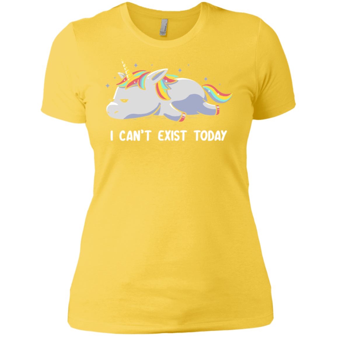T-Shirts Vibrant Yellow / X-Small I Can't Exist Today Women's Premium T-Shirt