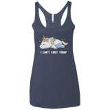 T-Shirts Vintage Navy / X-Small I Can't Exist Today Women's Triblend Racerback Tank