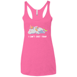 T-Shirts Vintage Pink / X-Small I Can't Exist Today Women's Triblend Racerback Tank