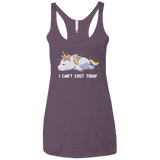 T-Shirts Vintage Purple / X-Small I Can't Exist Today Women's Triblend Racerback Tank